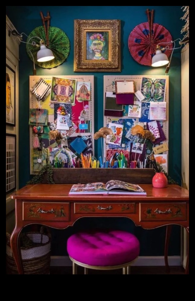 Πώς να προσθέσετε μια παγκόσμια πινελιά σε ένα γραφείο στο σπίτι με τις ιδέες διακόσμησης γραφείου Bohemian;
